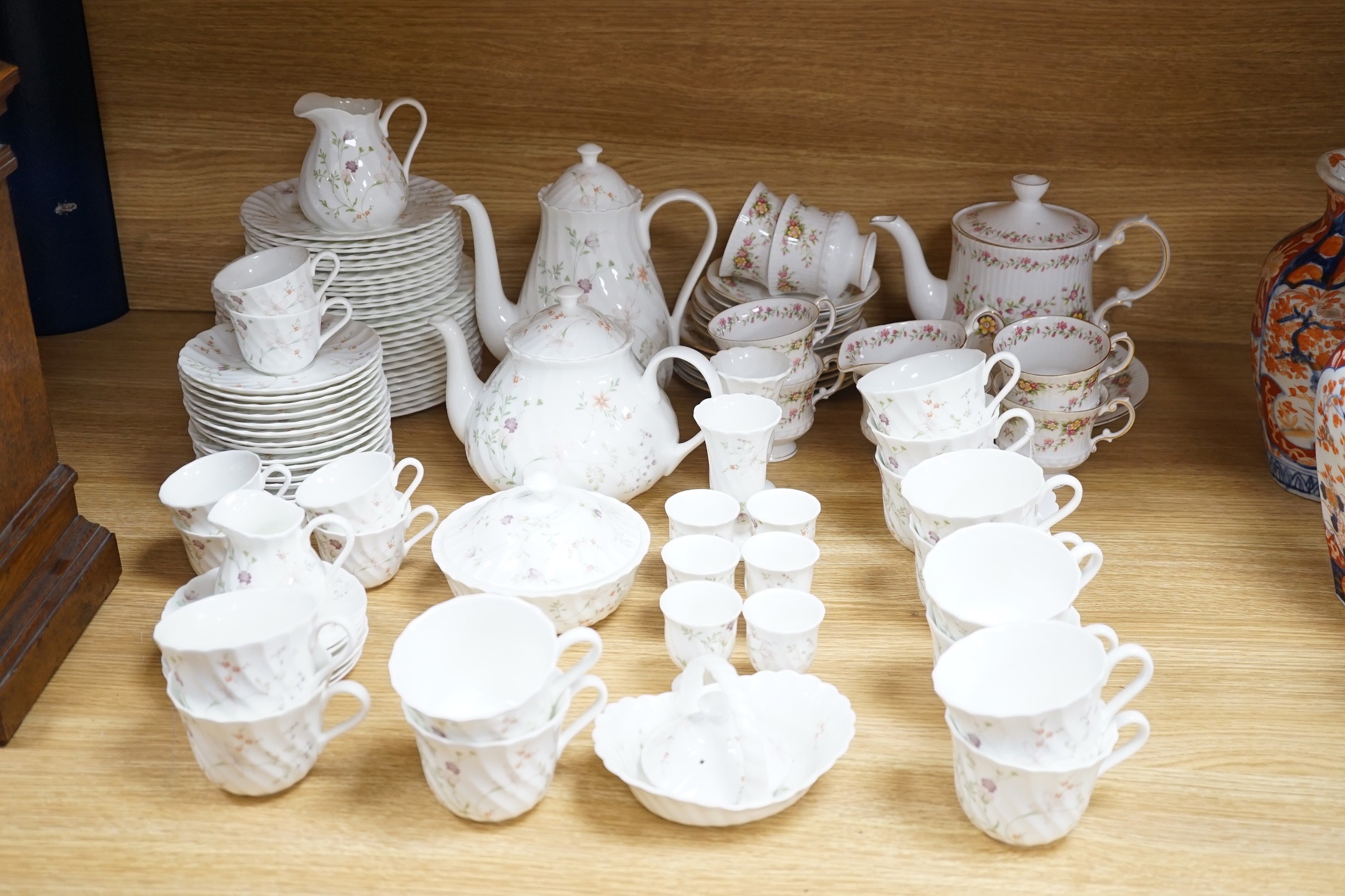 A Wedgwood Campion-pattern part breakfast service, and a Caprice Elizabethan teaset